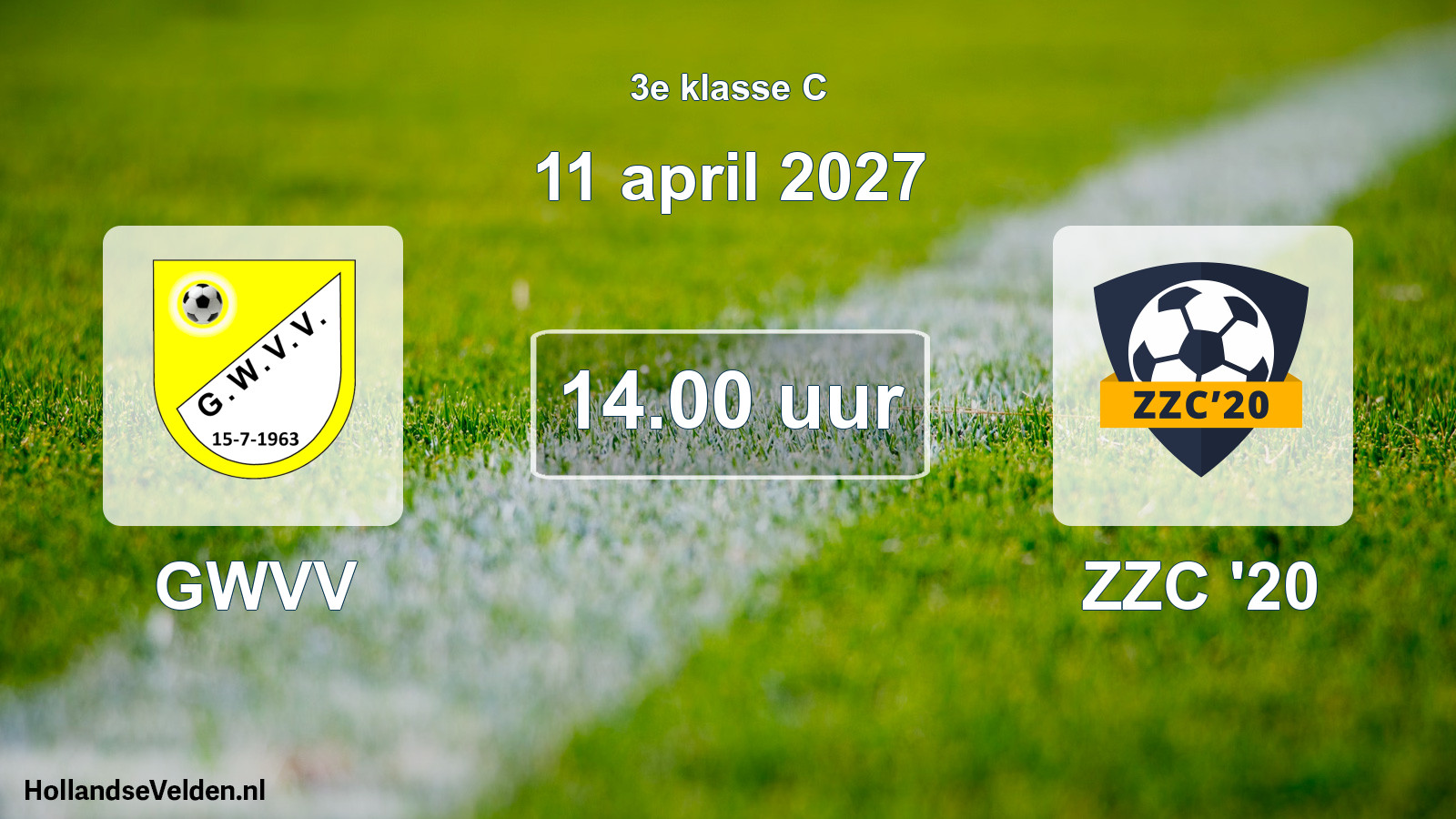 Geplande wedstrijd: GWVV - ZZC '20 (11 april 2027)