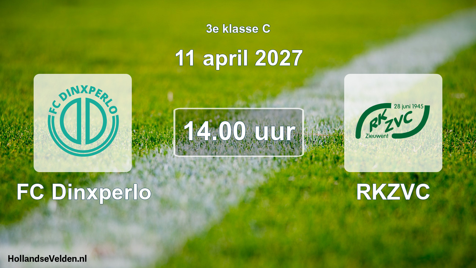 Scheduled Match: FC Dinxperlo - RKZVC (11 April 2027)