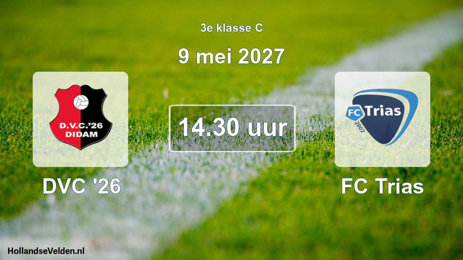 Geplande wedstrijd: DVC '26 - FC Trias (9 mei 2027)