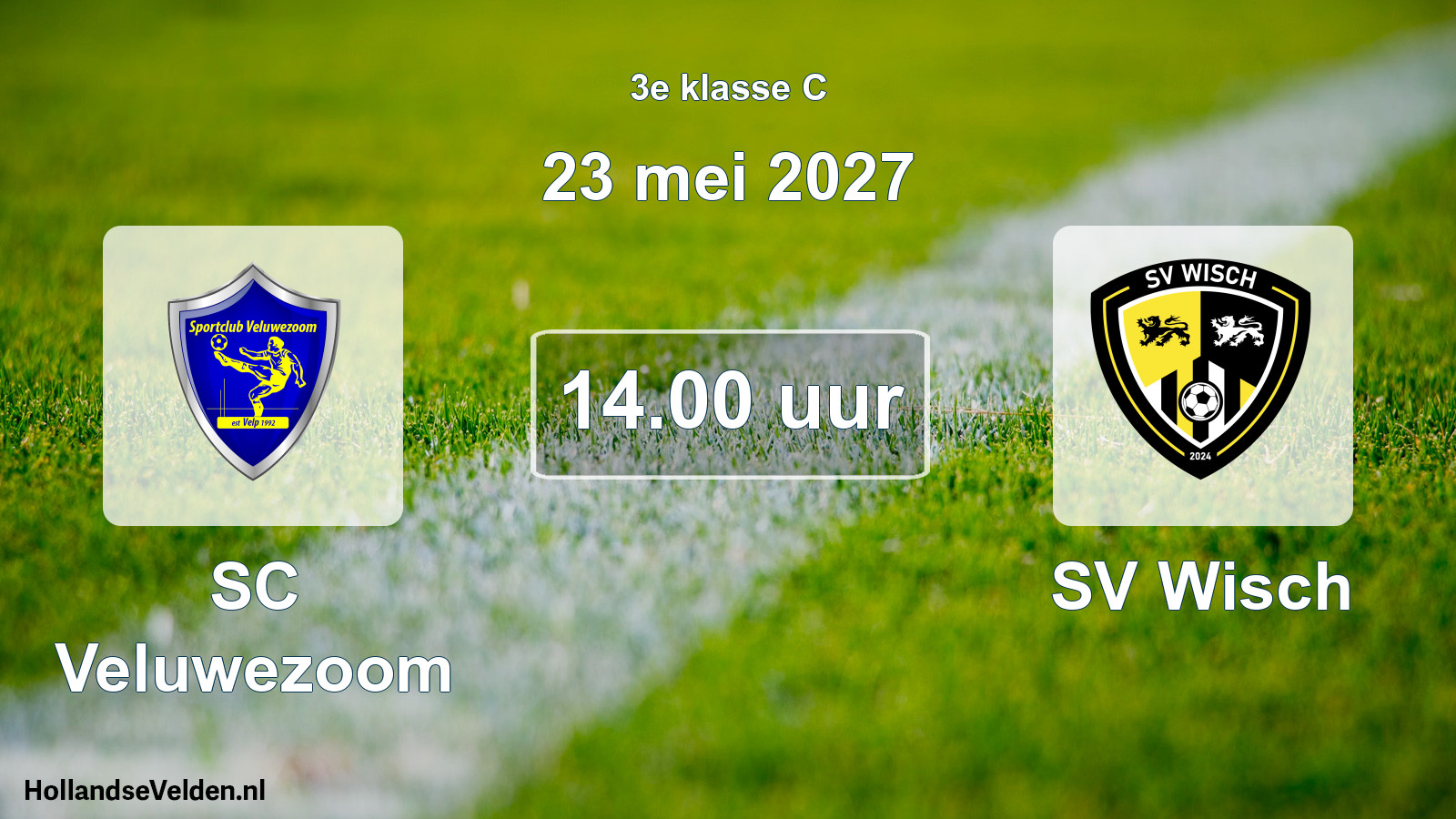 Geplande wedstrijd: SC Veluwezoom - SV Wisch (23 mei 2027)