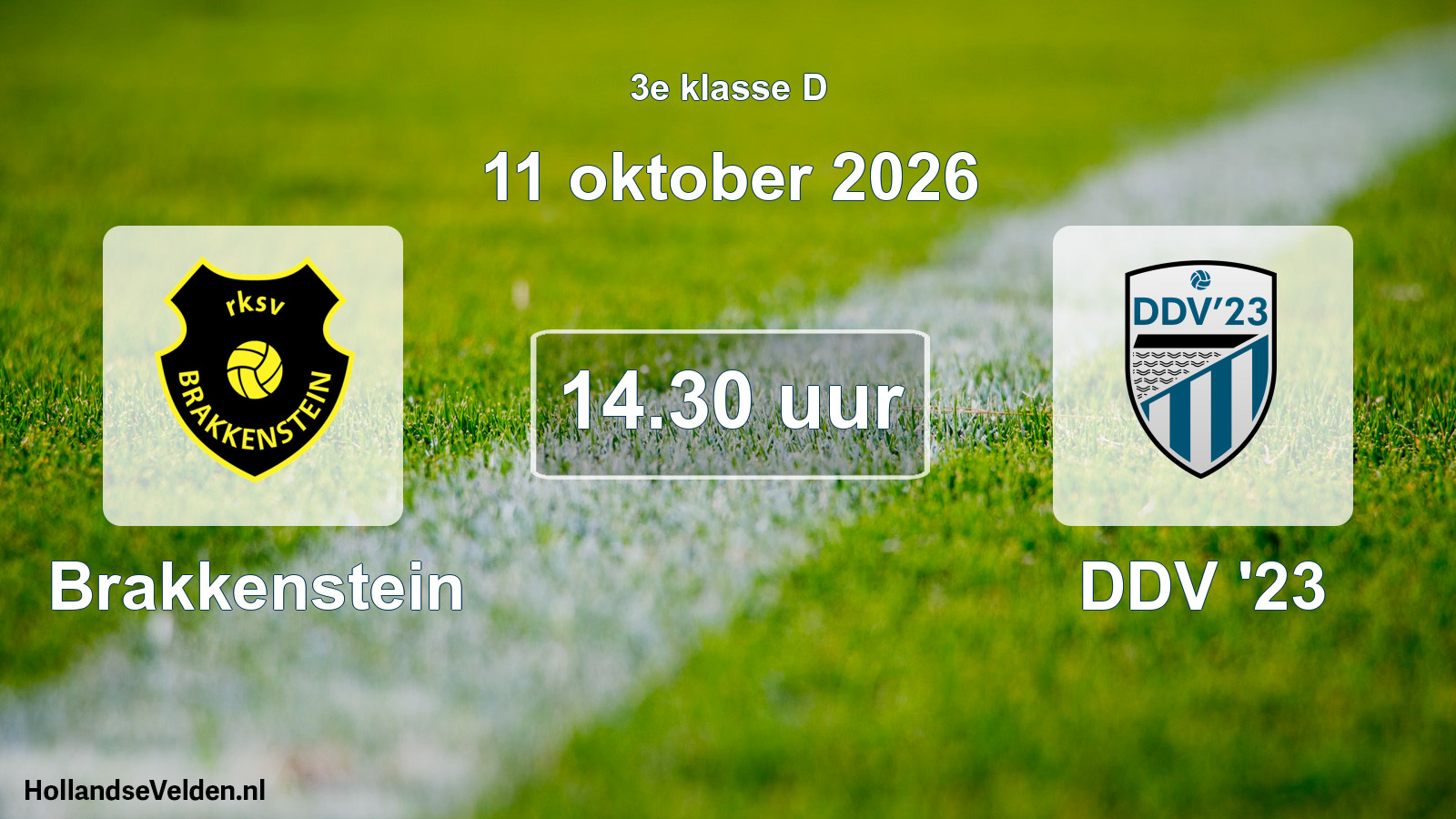 Geplande wedstrijd: Brakkenstein - DDV '23 (11 oktober 2026)