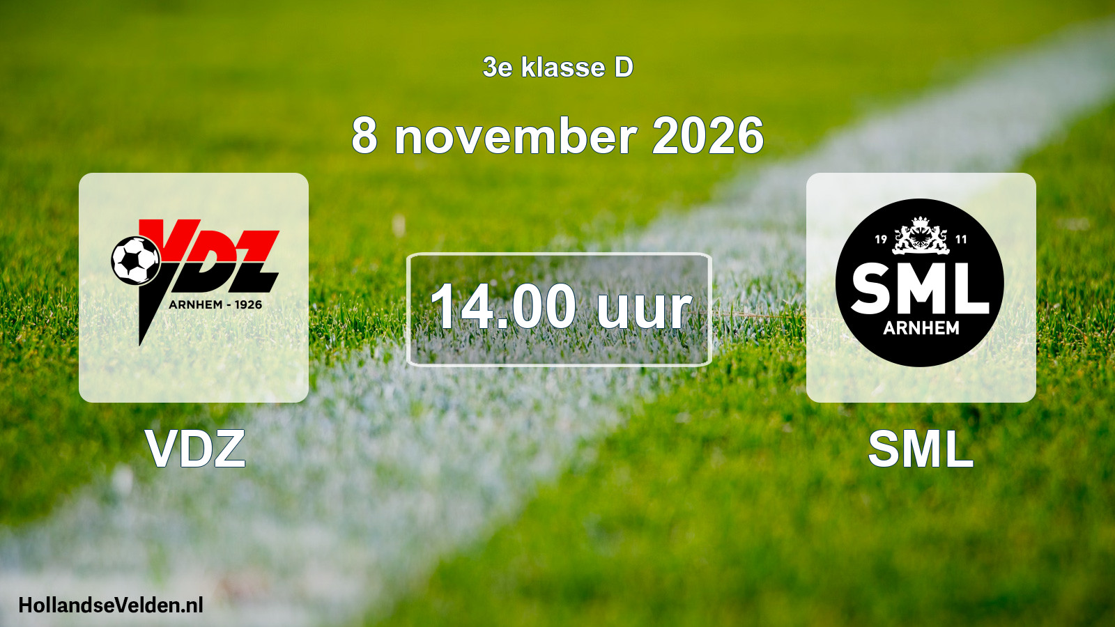Geplande wedstrijd: VDZ - SML (8 november 2026)