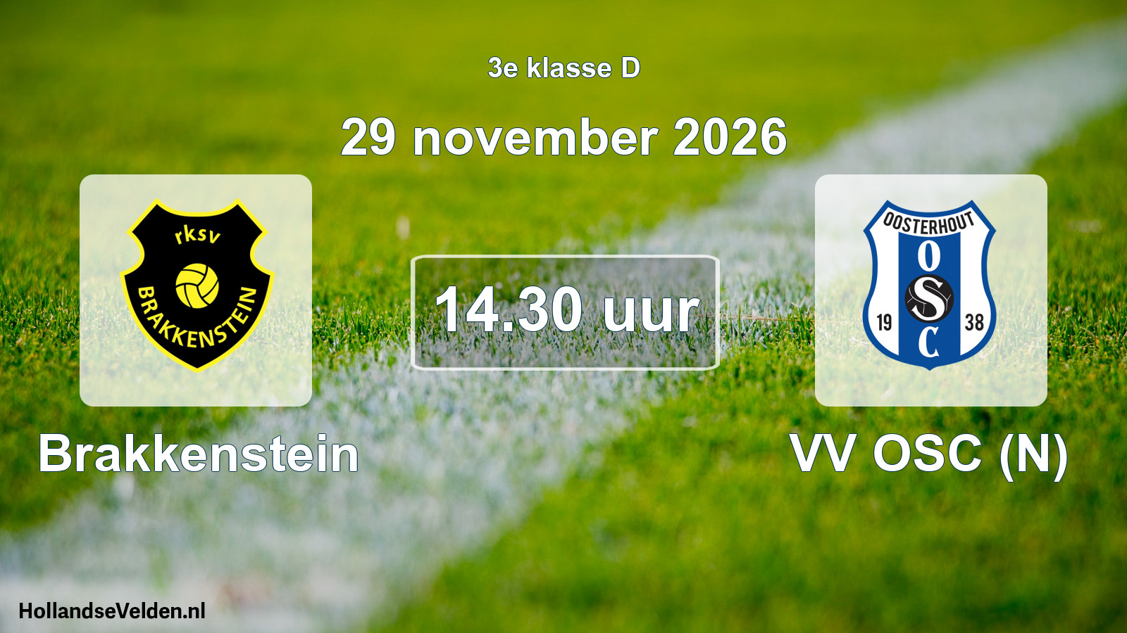 Geplande wedstrijd: Brakkenstein - VV OSC (N) (29 november 2026)