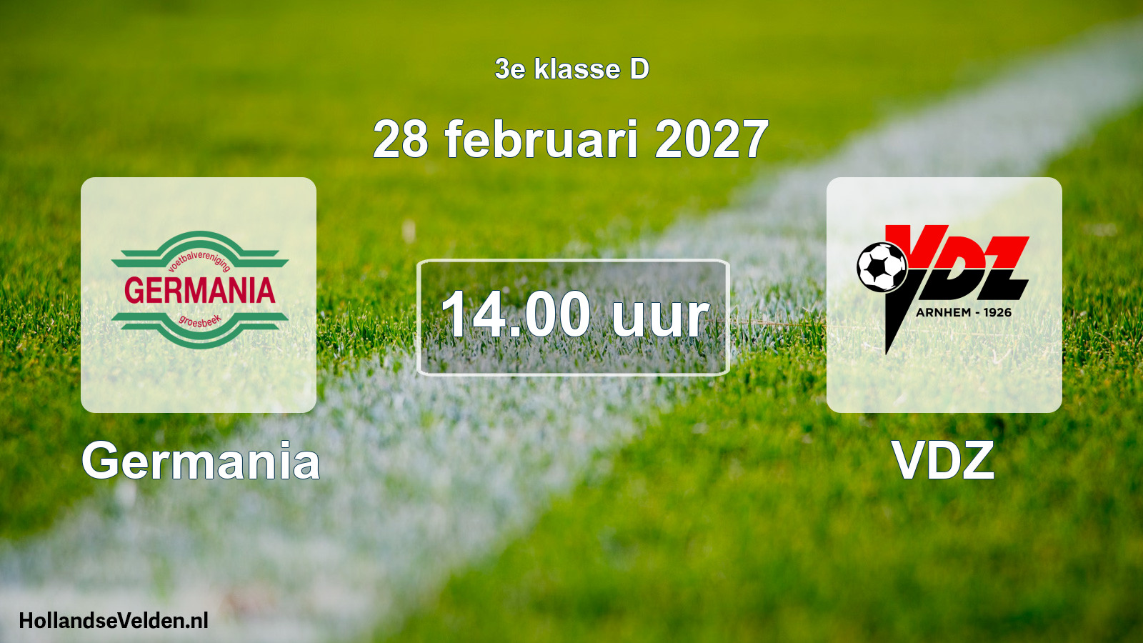 Geplande wedstrijd: Germania - VDZ (28 februari 2027)