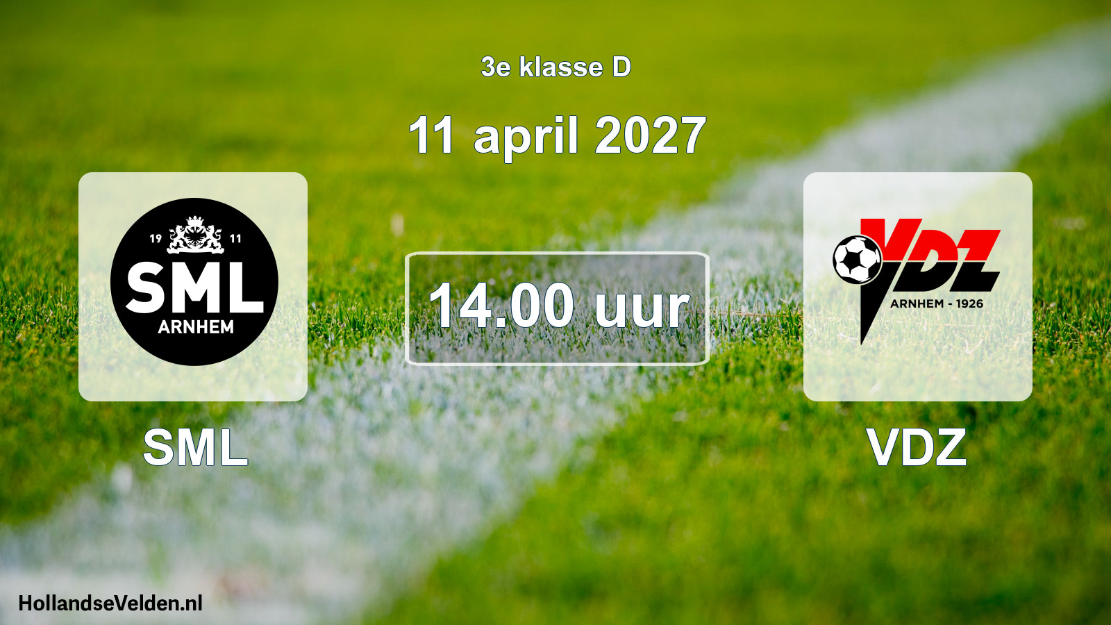 Geplande wedstrijd: SML - VDZ (11 april 2027)