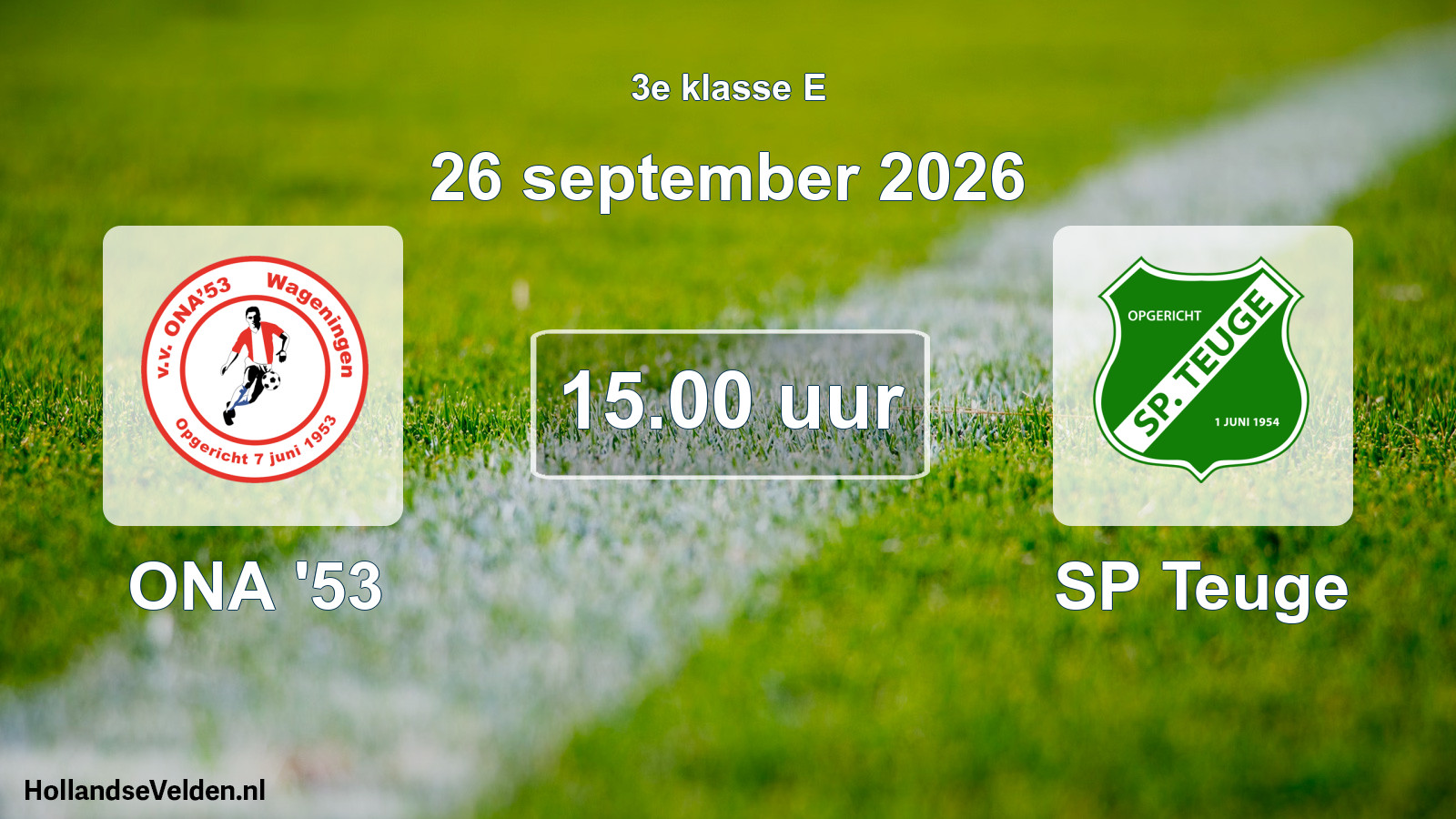 Geplande wedstrijd: ONA '53 - SP Teuge (26 september 2026)