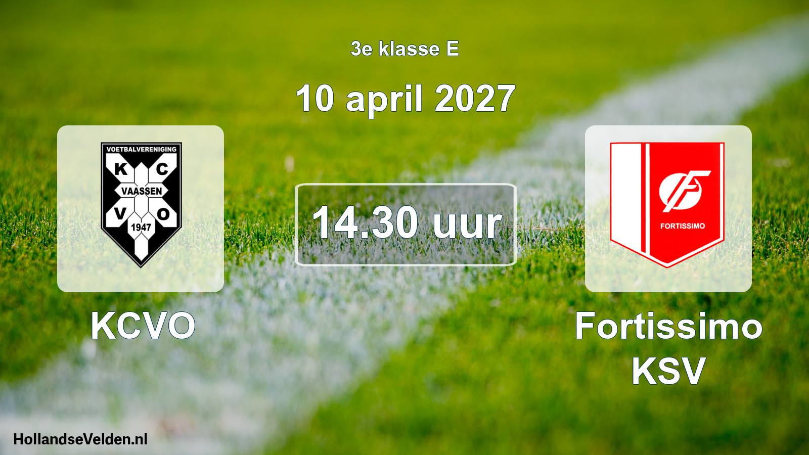 Geplande wedstrijd: KCVO - Fortissimo KSV (10 april 2027)