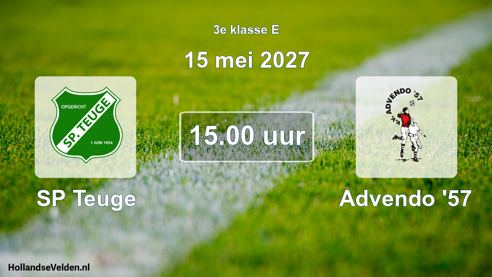 Geplande wedstrijd: SP Teuge - Advendo '57 (15 mei 2027)