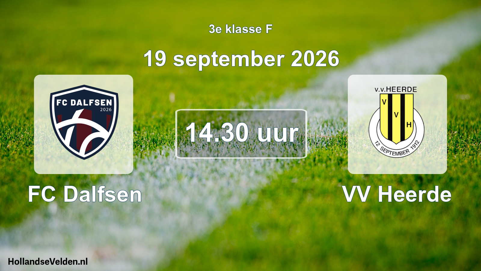 Geplande wedstrijd: FC Dalfsen - VV Heerde (19 september 2026)
