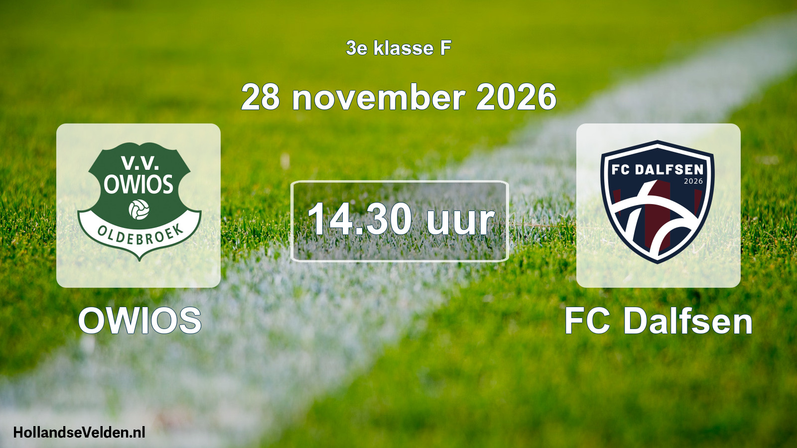 Geplande wedstrijd: OWIOS - FC Dalfsen (28 november 2026)