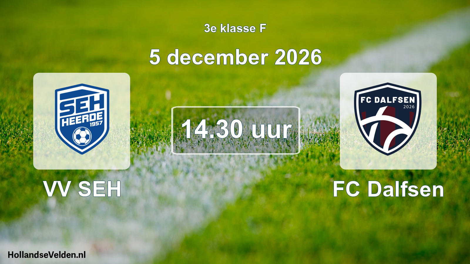 Geplande wedstrijd: VV SEH - FC Dalfsen (5 december 2026)