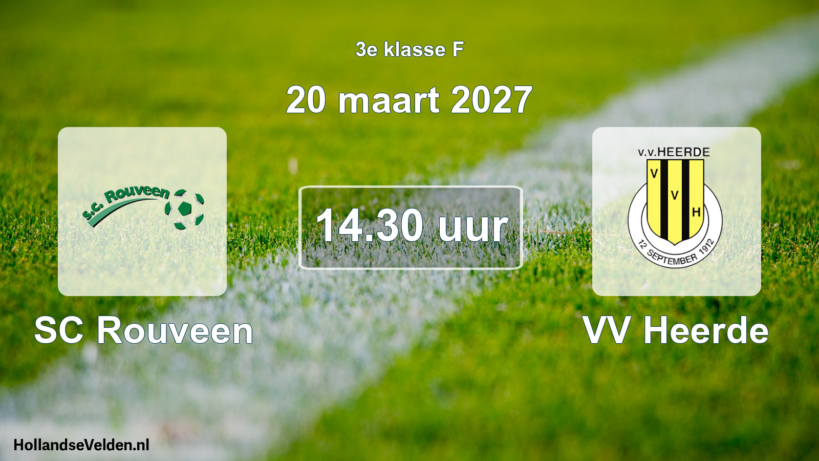 Geplande wedstrijd: SC Rouveen - VV Heerde (20 maart 2027)