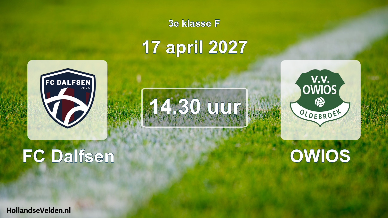 Geplande wedstrijd: FC Dalfsen - OWIOS (17 april 2027)