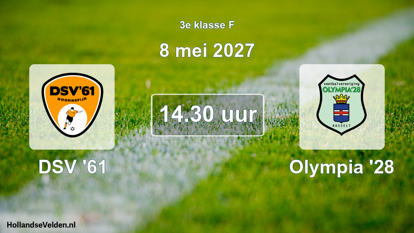 Geplande wedstrijd: DSV '61 - Olympia '28 (8 mei 2027)