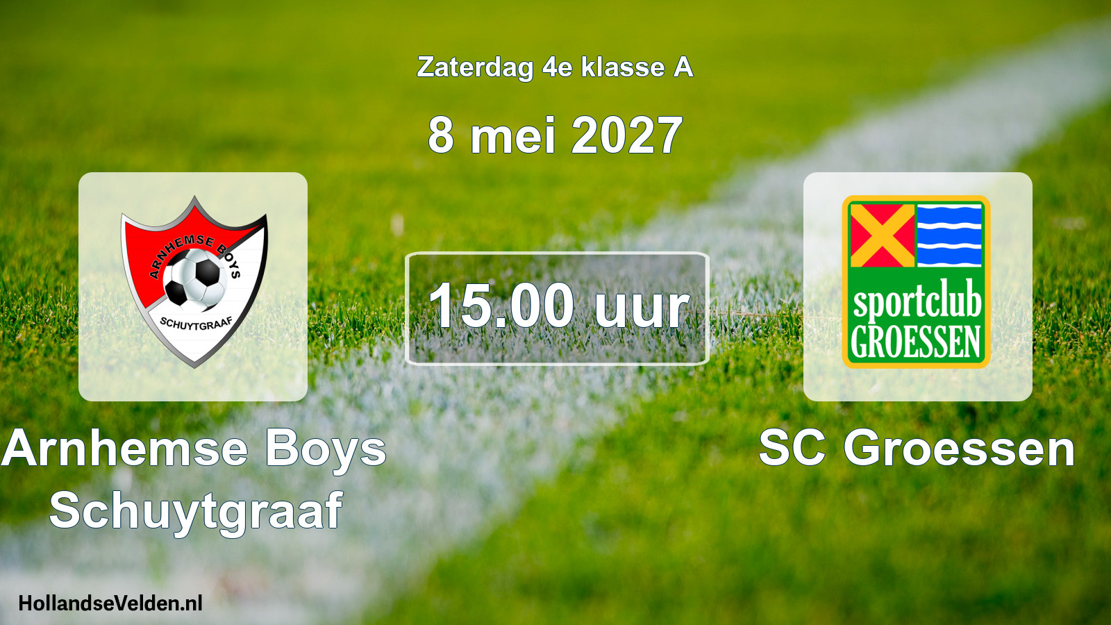 Scheduled Match: Arnhemse Boys Schuytgraaf - SC Groessen (8 May 2027)