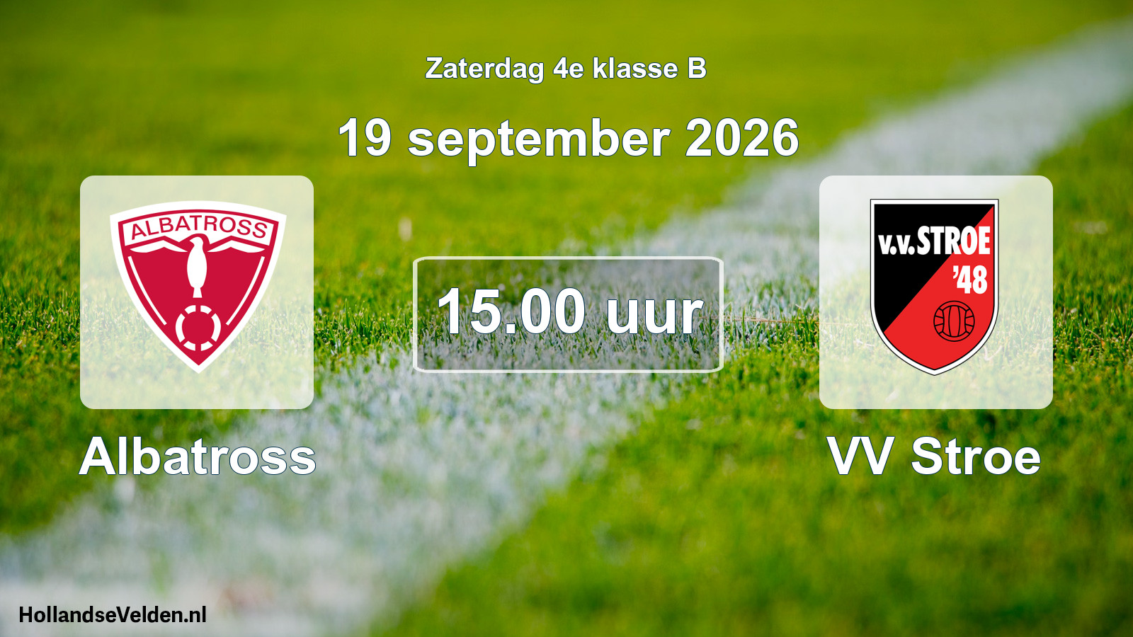 Geplande wedstrijd: Albatross - VV Stroe (19 september 2026)