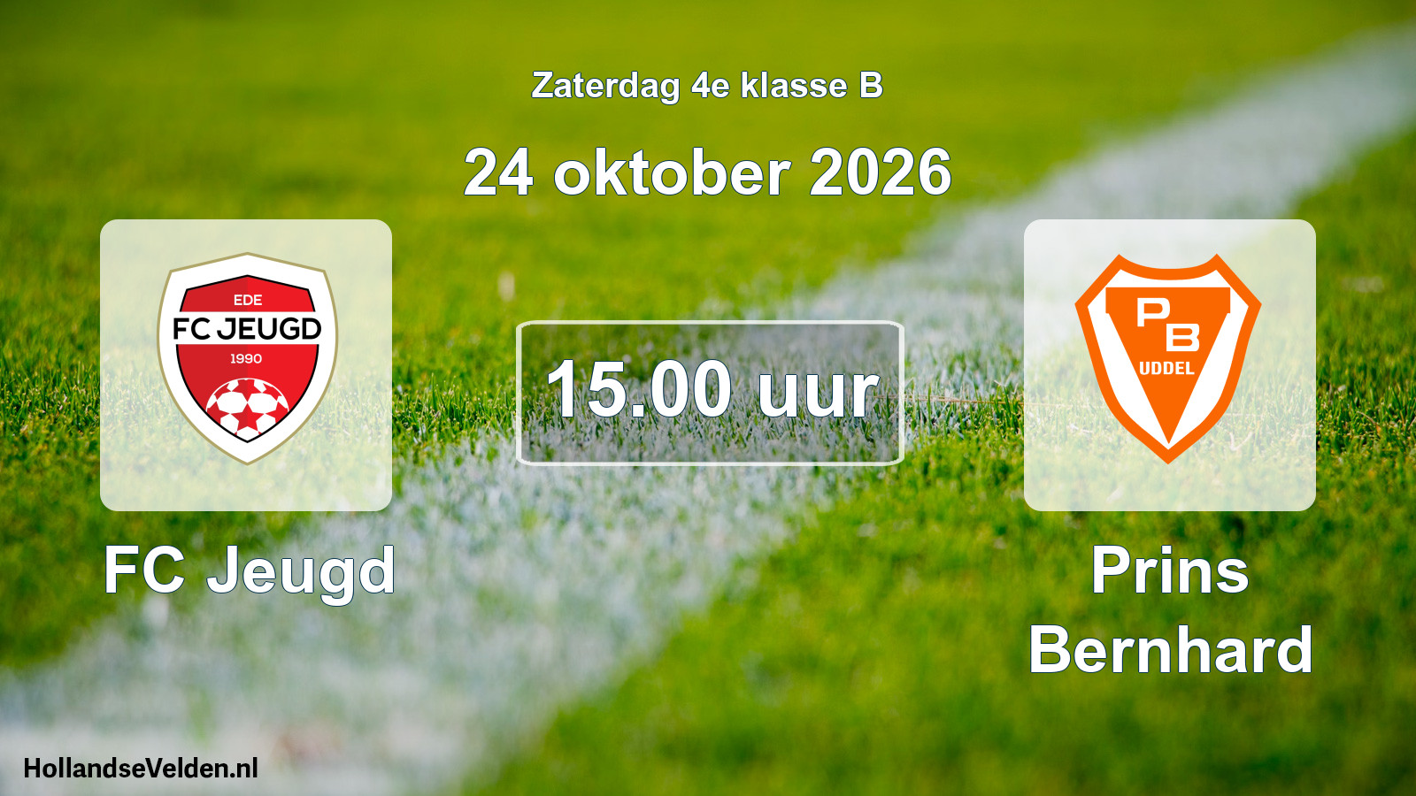 Geplande wedstrijd: FC Jeugd - Prins Bernhard (24 oktober 2026)