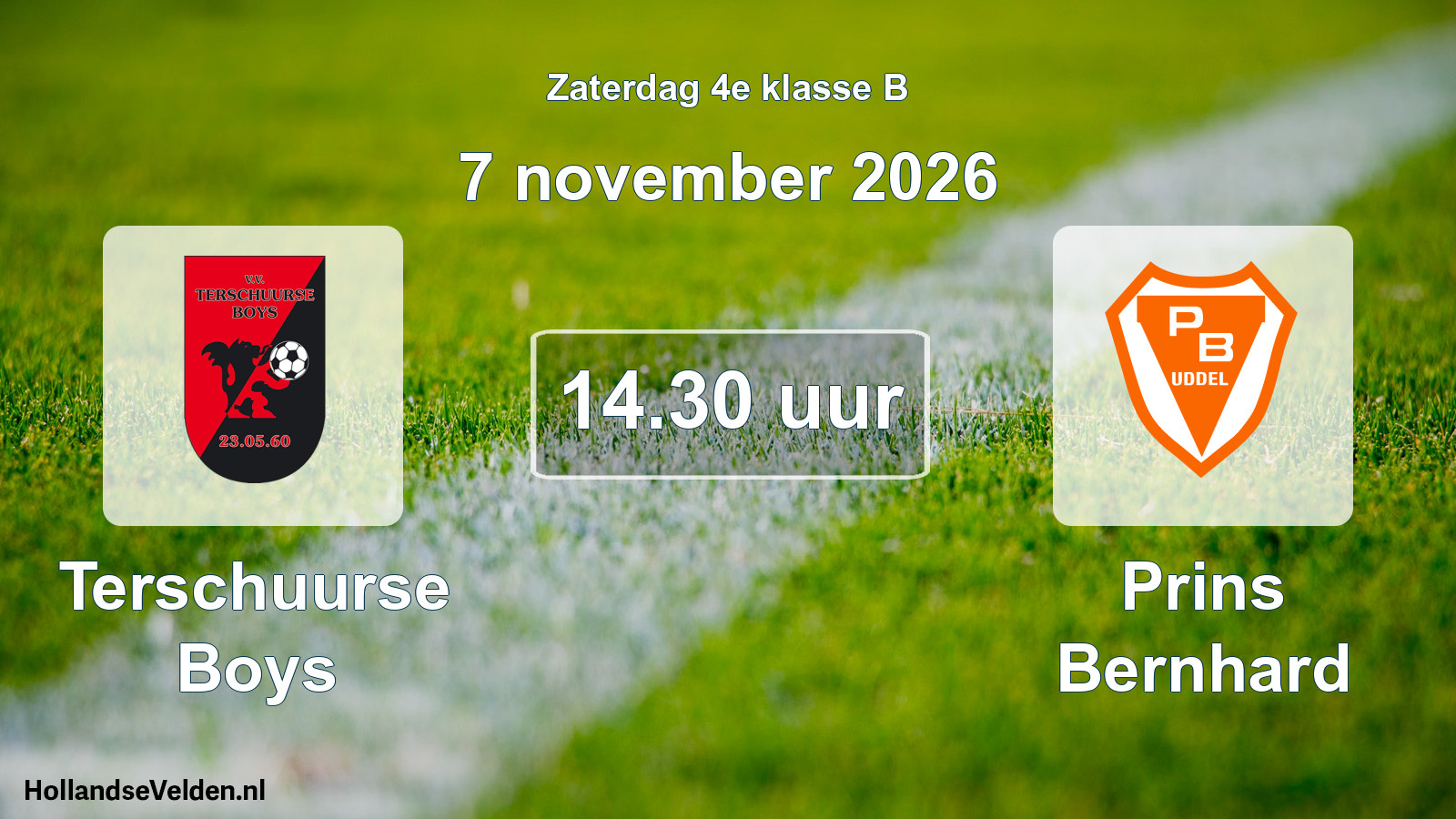Geplande wedstrijd: Terschuurse Boys - Prins Bernhard (7 november 2026)