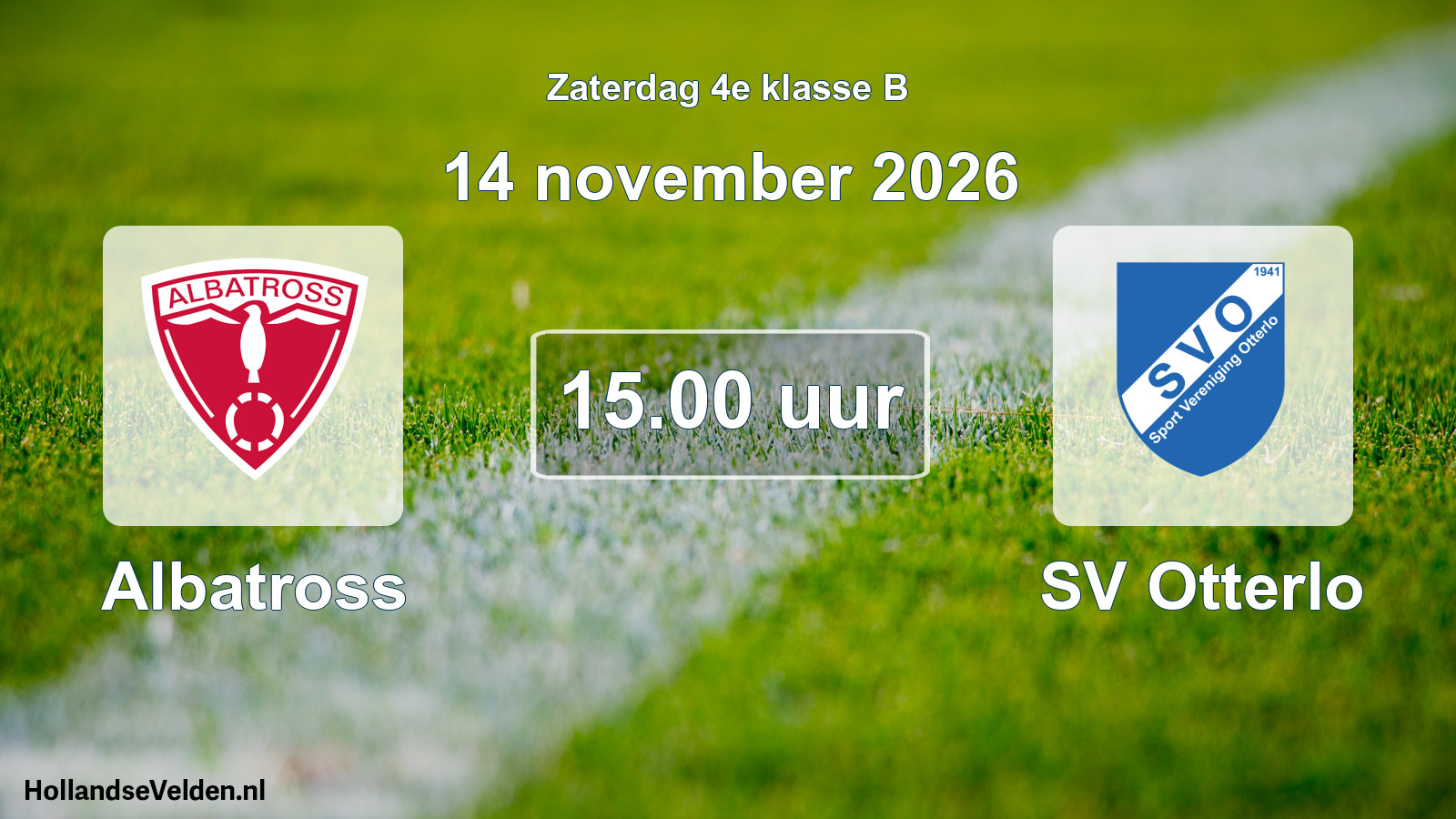 Geplande wedstrijd: Albatross - SV Otterlo (14 november 2026)