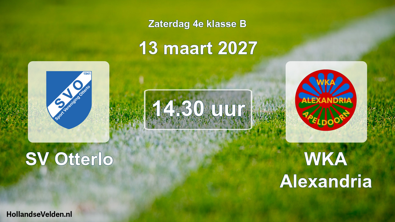 Geplande wedstrijd: SV Otterlo - WKA Alexandria (13 maart 2027)