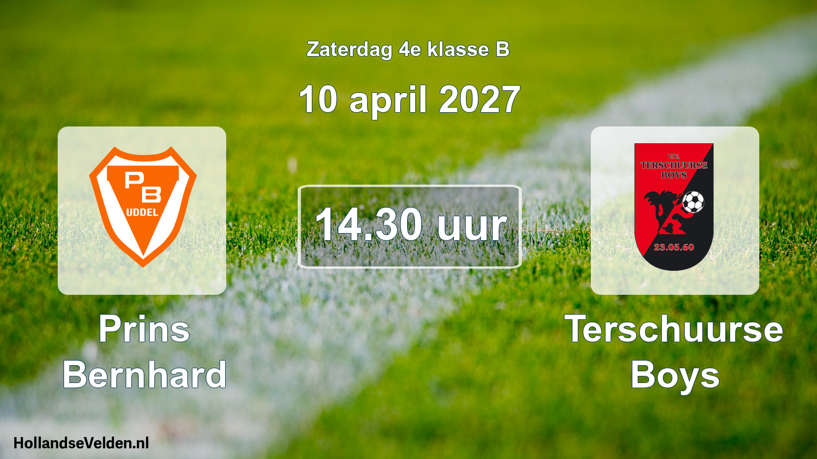 Geplande wedstrijd: Prins Bernhard - Terschuurse Boys (10 april 2027)