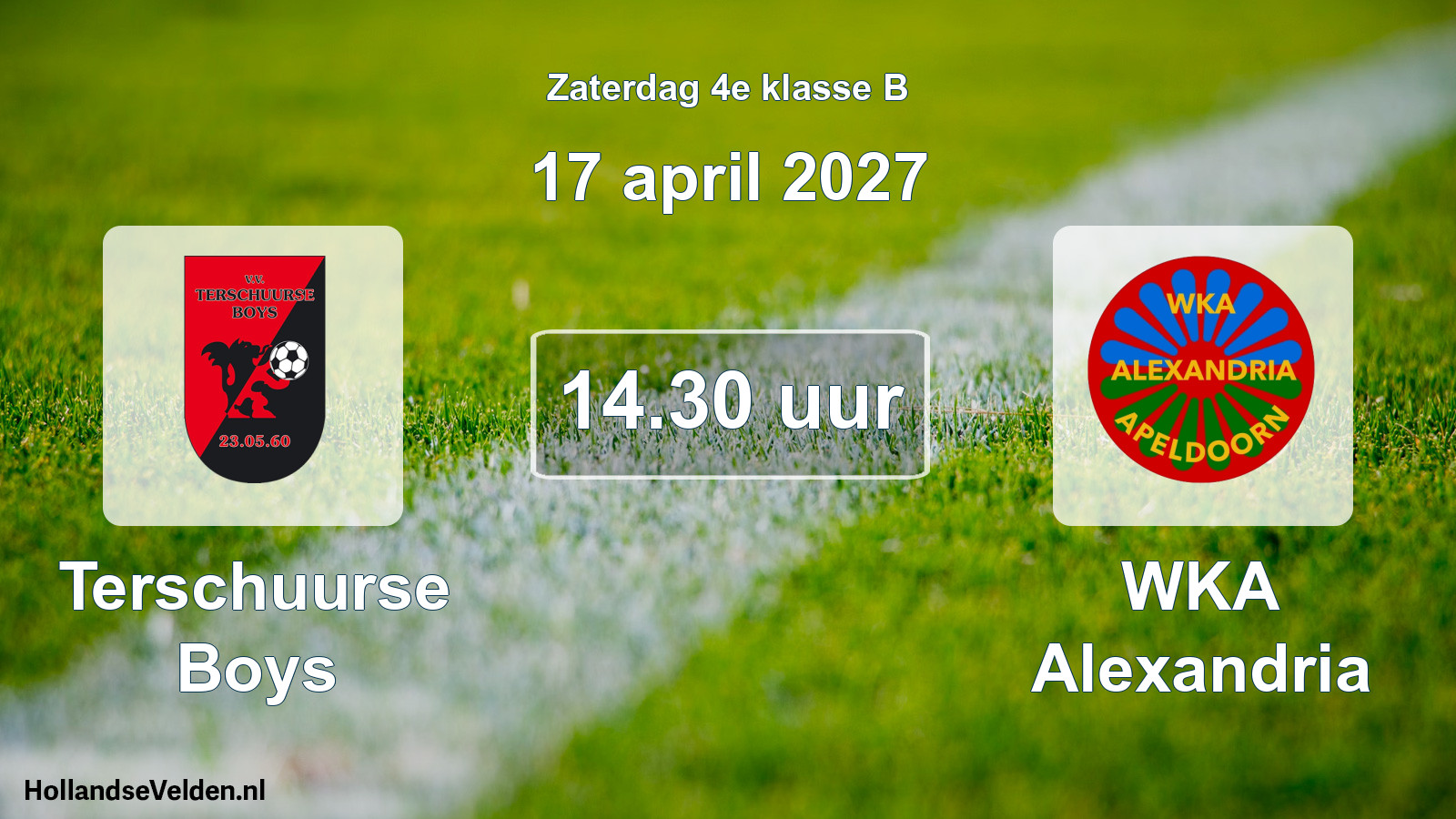 Geplande wedstrijd: Terschuurse Boys - WKA Alexandria (17 april 2027)