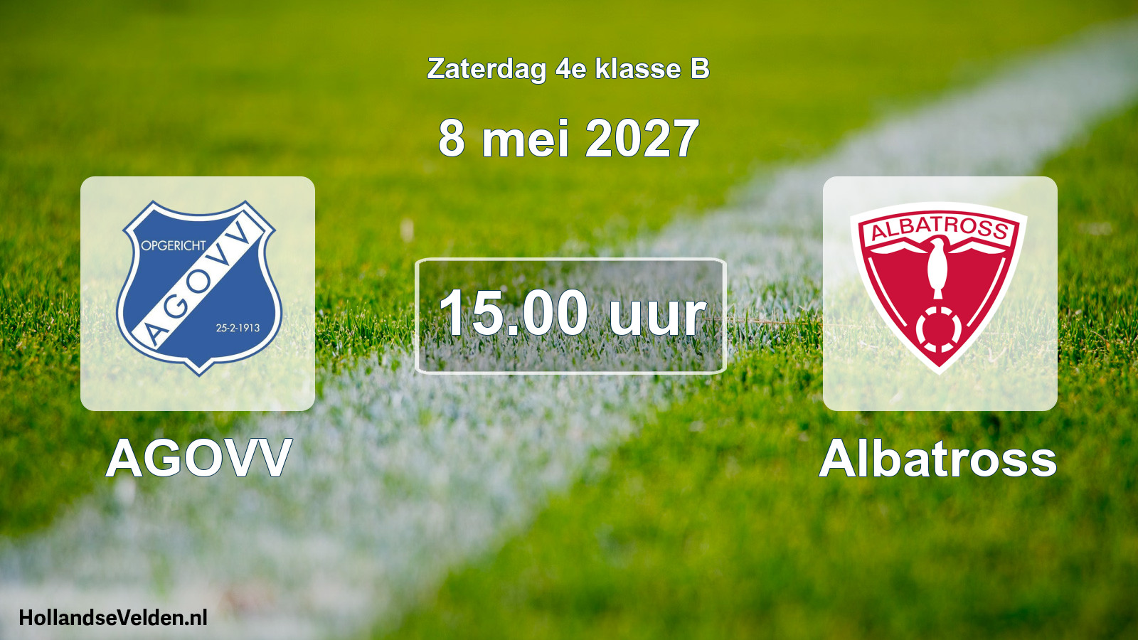 Geplande wedstrijd: AGOVV - Albatross (8 mei 2027)