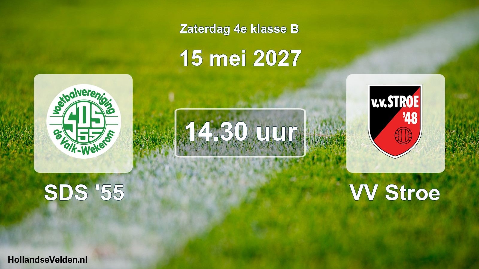 Geplande wedstrijd: SDS '55 - VV Stroe (15 mei 2027)