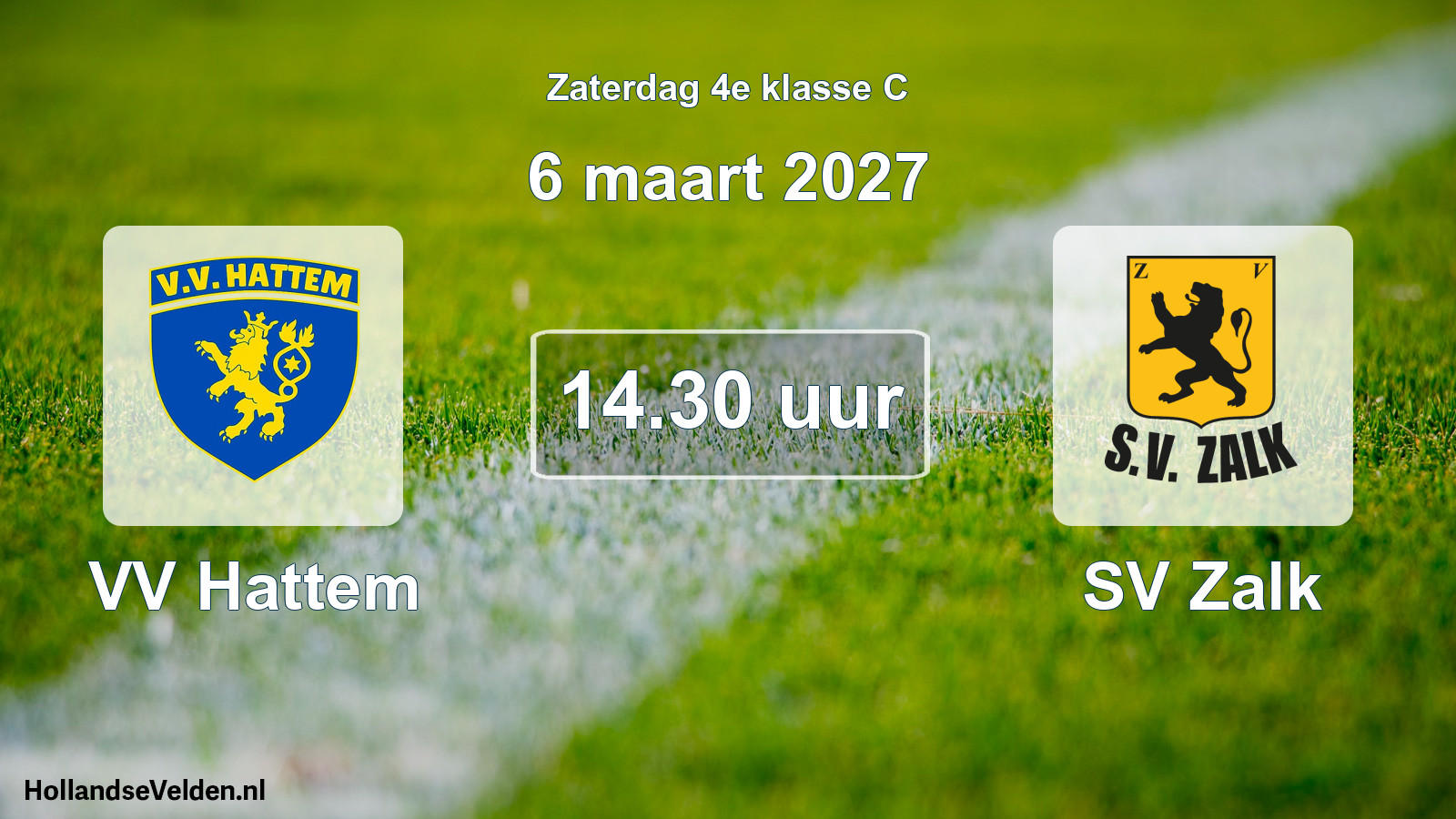 Geplande wedstrijd: VV Hattem - SV Zalk (6 maart 2027)