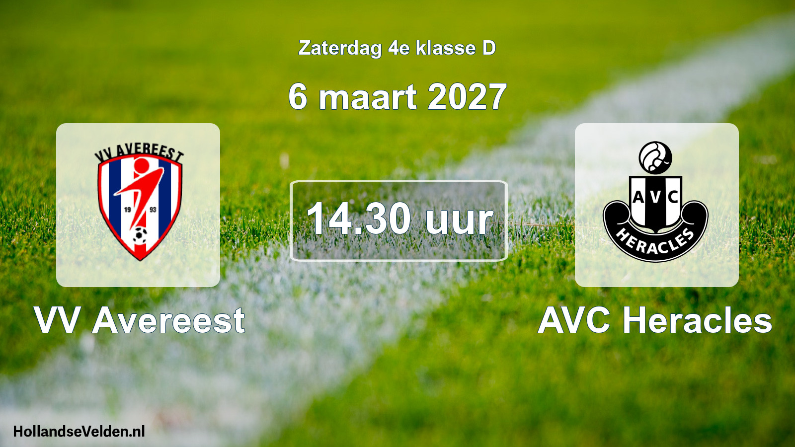 Geplande wedstrijd: VV Avereest - AVC Heracles (6 maart 2027)
