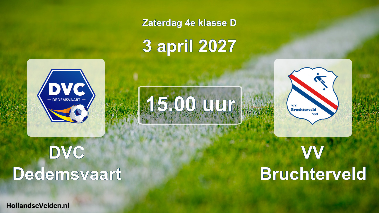 Geplande wedstrijd: DVC Dedemsvaart - VV Bruchterveld (3 april 2027)