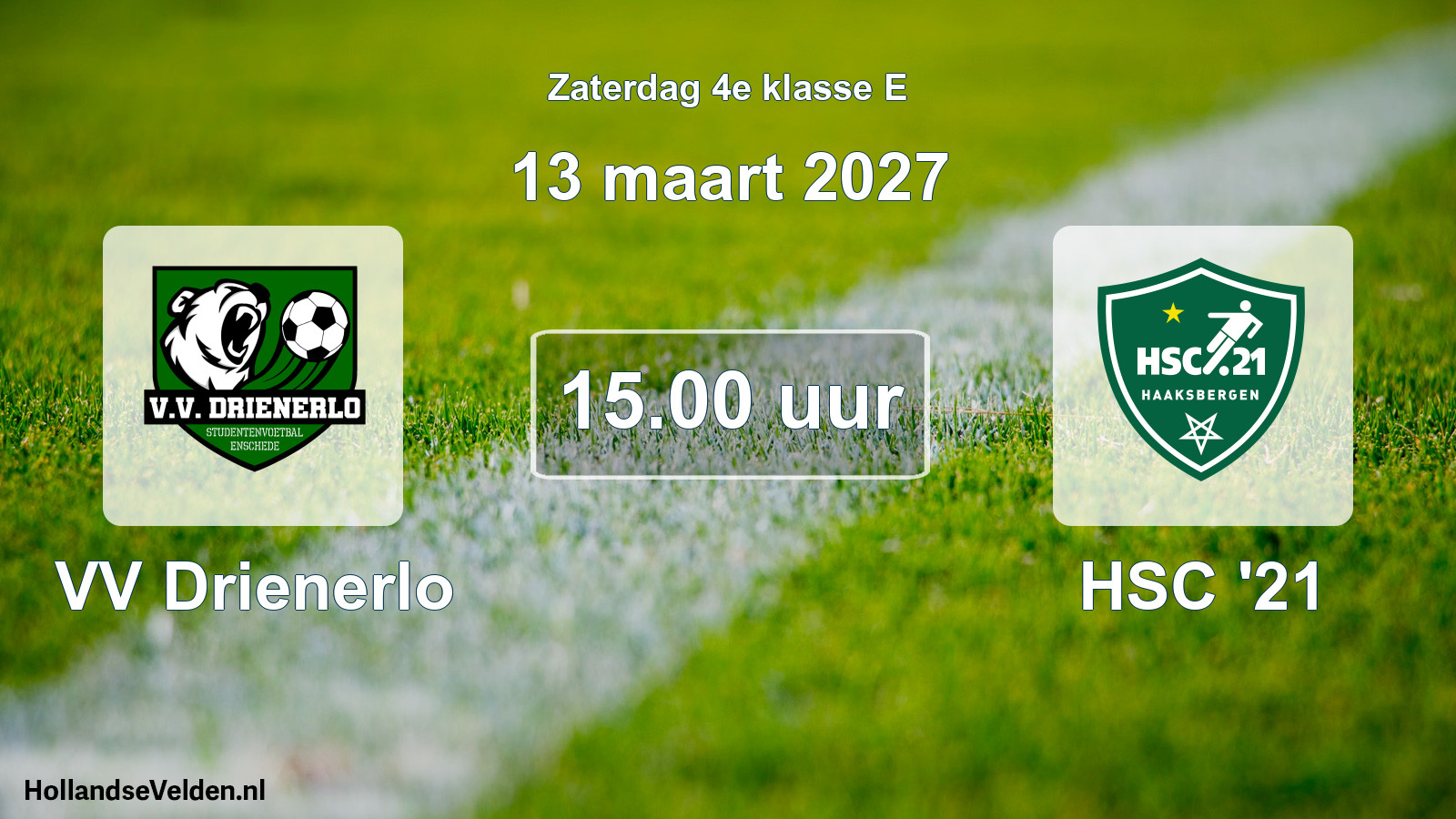 Scheduled Match: VV Drienerlo - HSC '21 (13 March 2027)