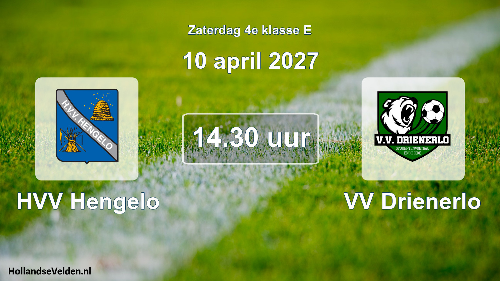 Geplande wedstrijd: HVV Hengelo - VV Drienerlo (10 april 2027)
