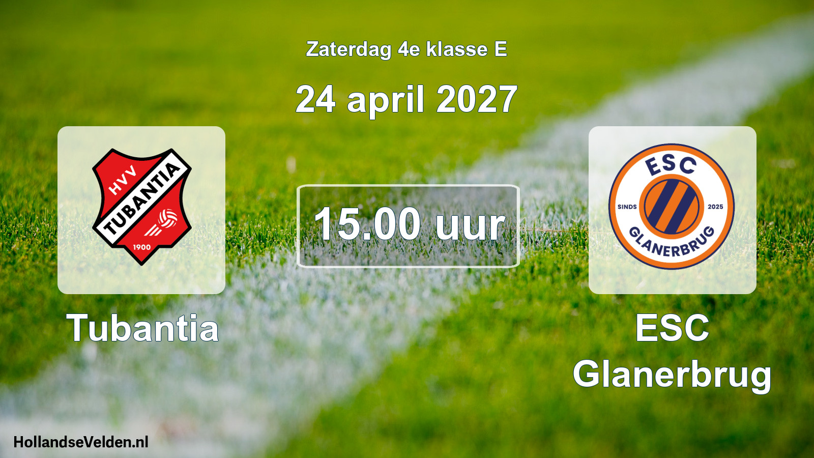 Geplande wedstrijd: Tubantia - ESC Glanerbrug (24 april 2027)