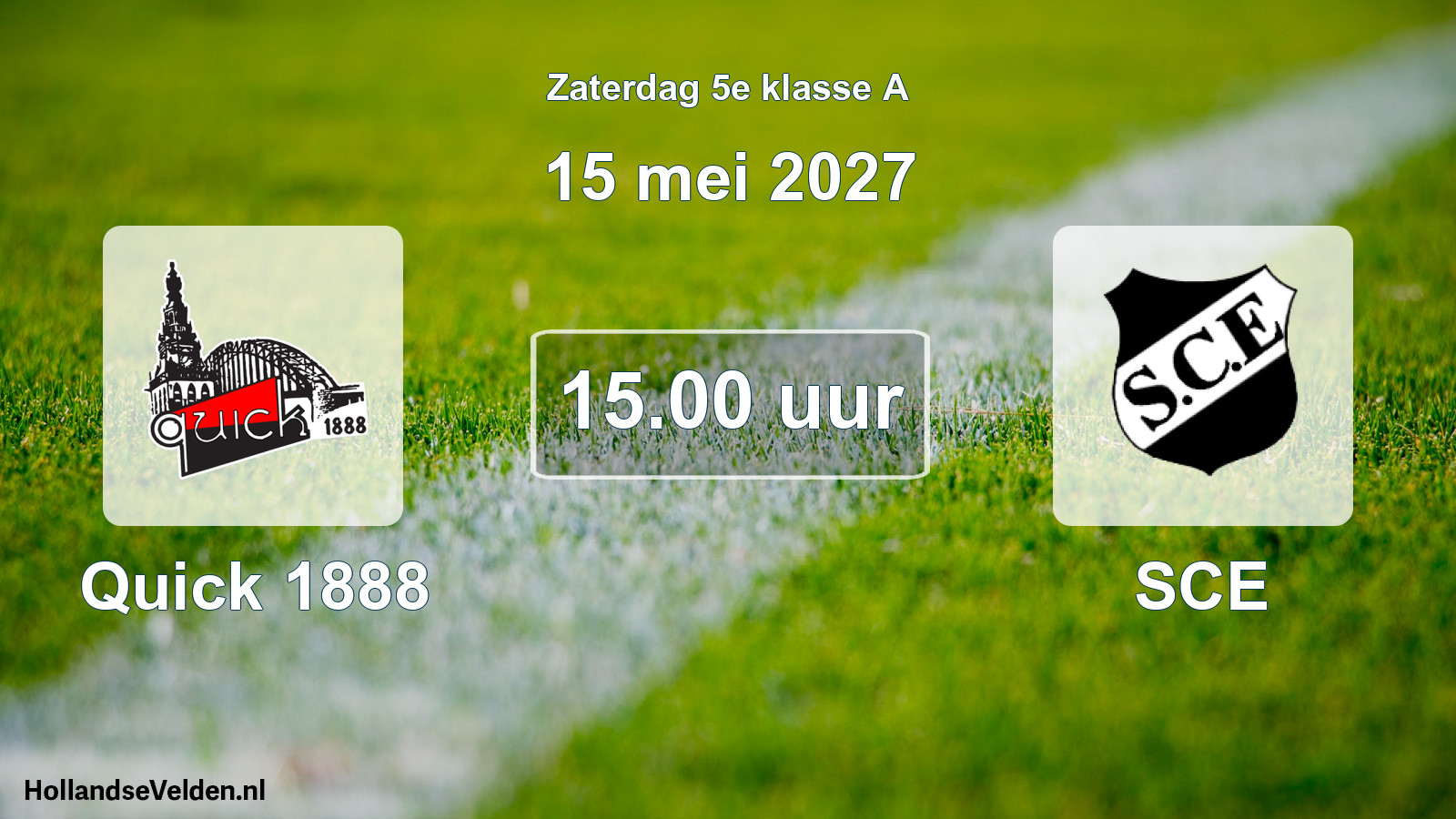 Geplande wedstrijd: Quick 1888 - SCE (15 mei 2027)