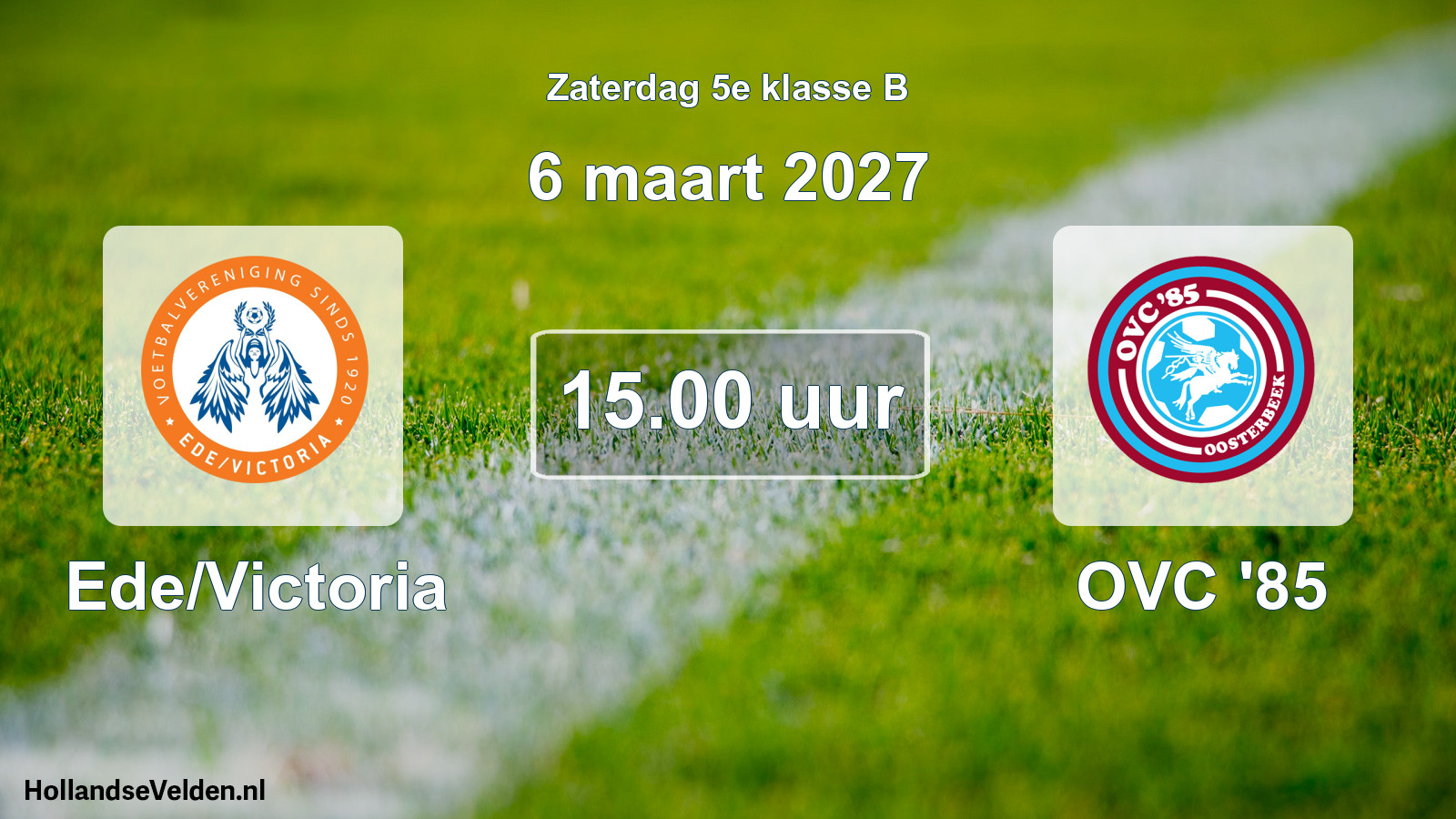 Geplande wedstrijd: Ede/Victoria - OVC '85 (6 maart 2027)