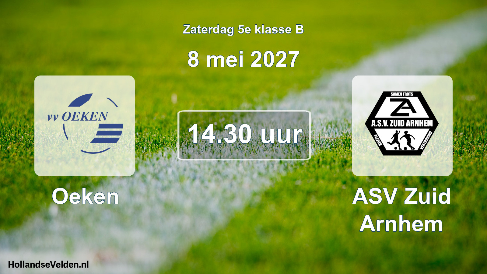 Geplande wedstrijd: Oeken - ASV Zuid Arnhem (8 mei 2027)