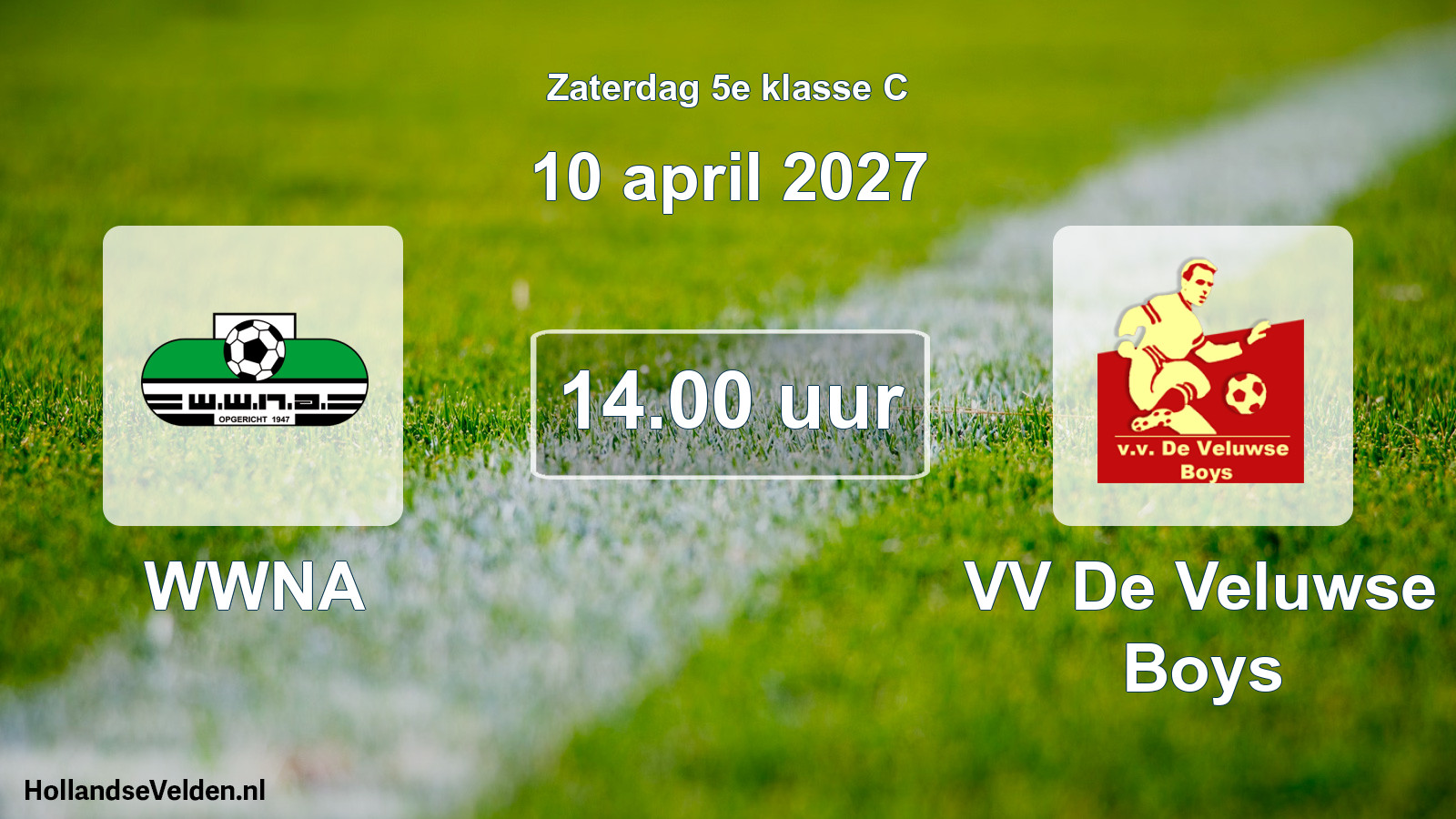 Geplande wedstrijd: WWNA - VV De Veluwse Boys (10 april 2027)