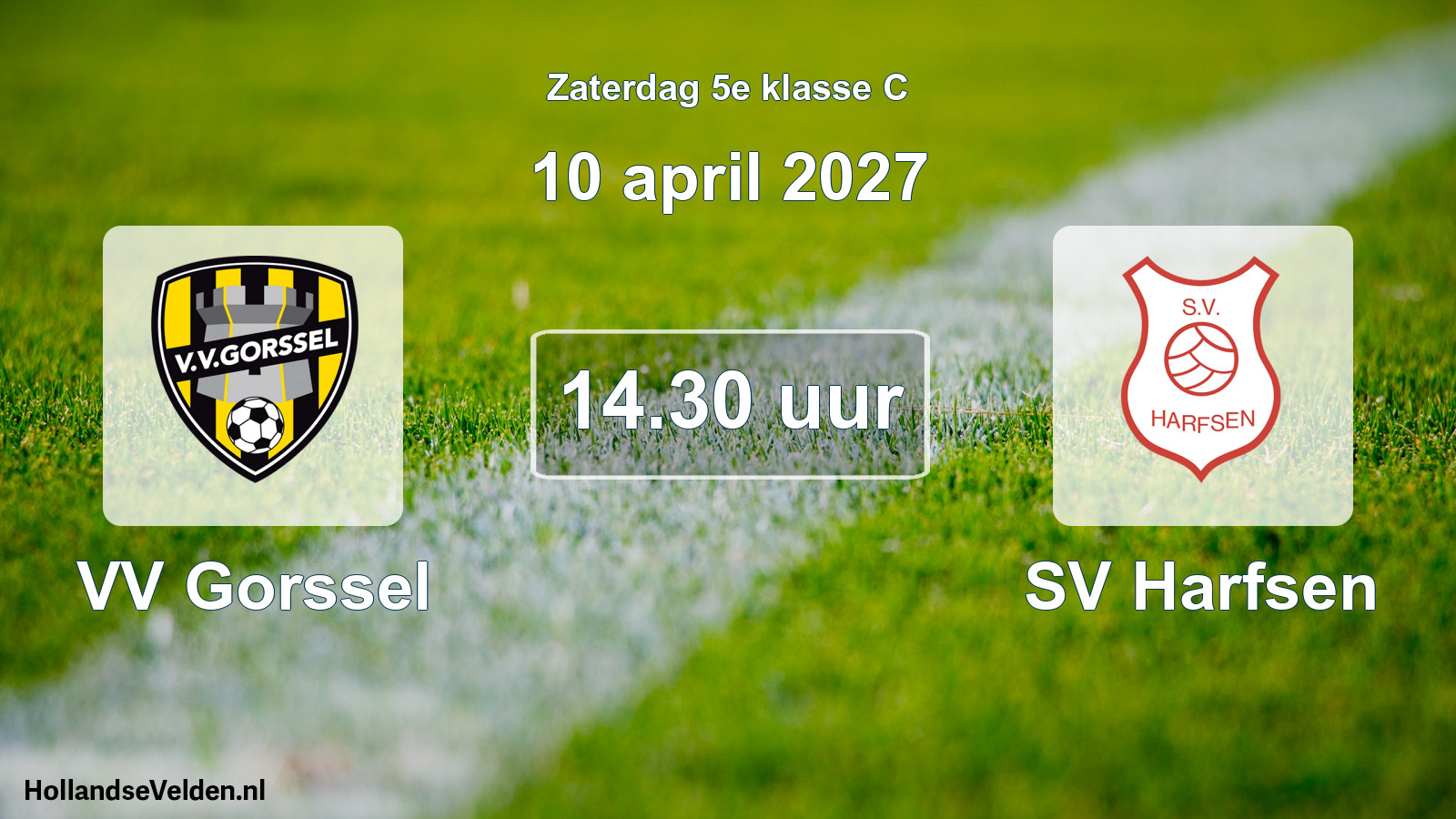 Geplande wedstrijd: VV Gorssel - SV Harfsen (10 april 2027)