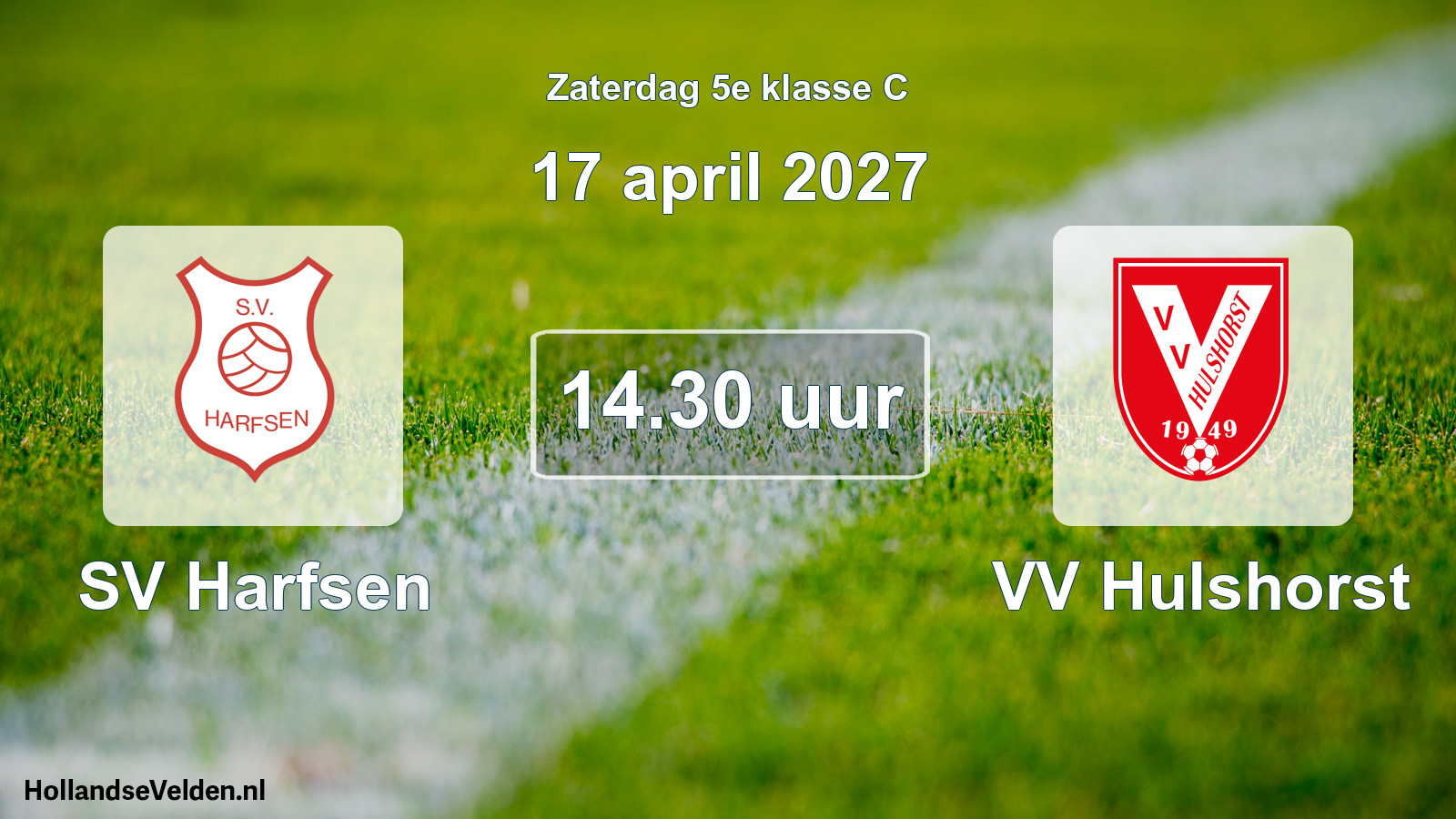 Scheduled Match: SV Harfsen - VV Hulshorst (17 April 2027)