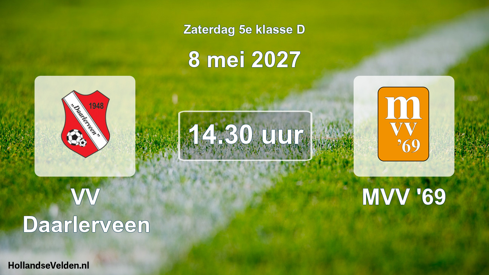 Geplande wedstrijd: VV Daarlerveen - MVV '69 (8 mei 2027)