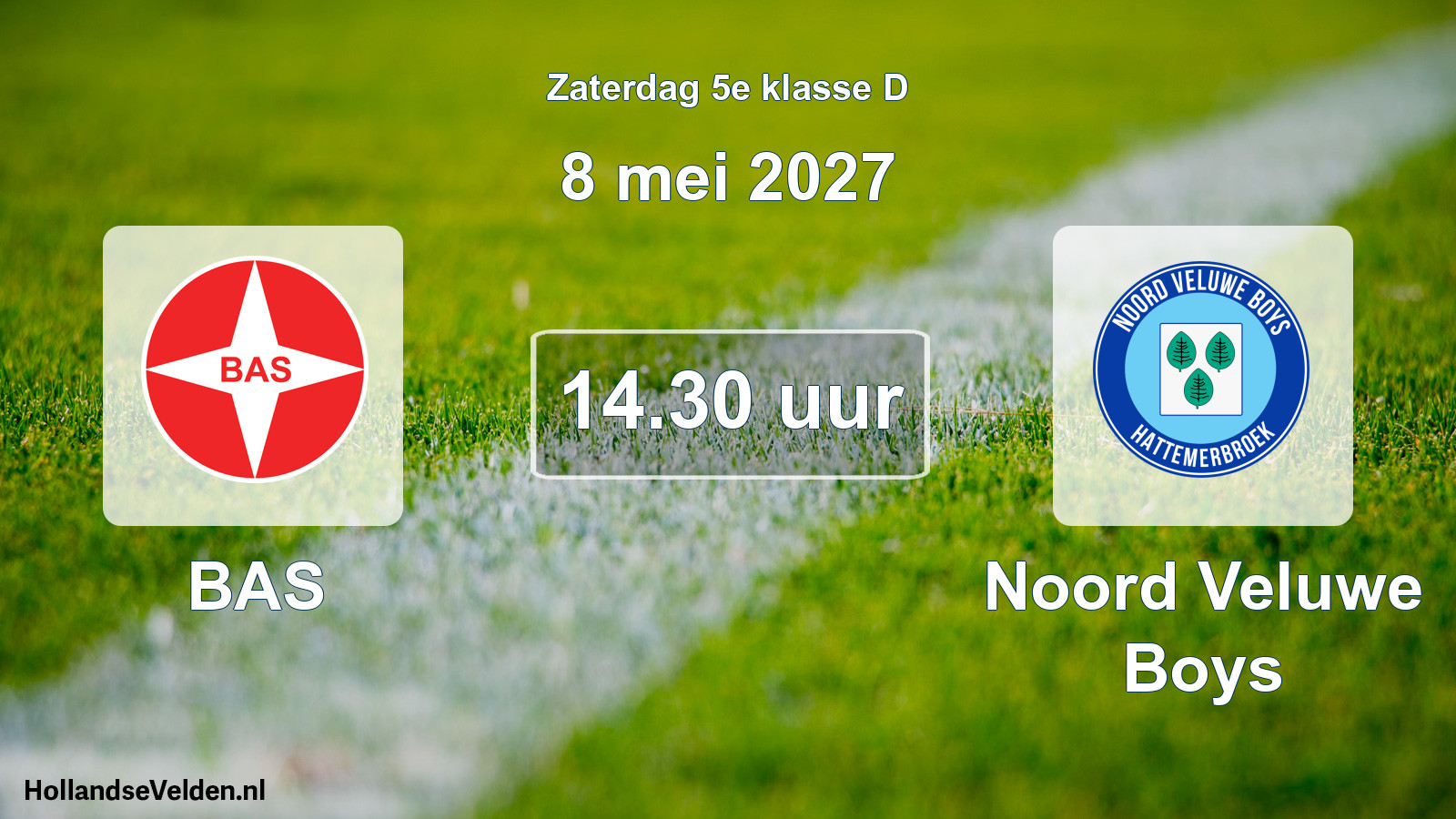 Geplande wedstrijd: BAS - Noord Veluwe Boys (8 mei 2027)
