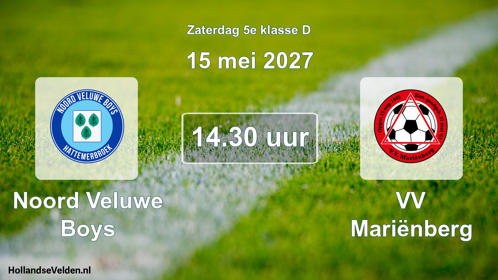 Scheduled Match: Noord Veluwe Boys - VV Mariënberg (15 May 2027)