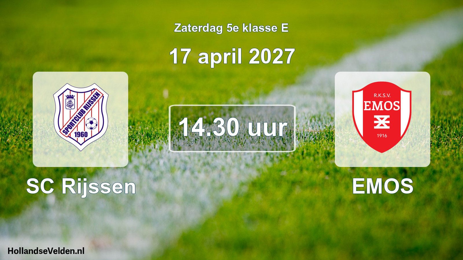 Geplande wedstrijd: SC Rijssen - EMOS (17 april 2027)