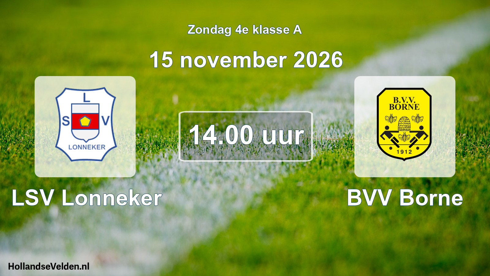 Scheduled Match: LSV Lonneker - BVV Borne (15 November 2026)