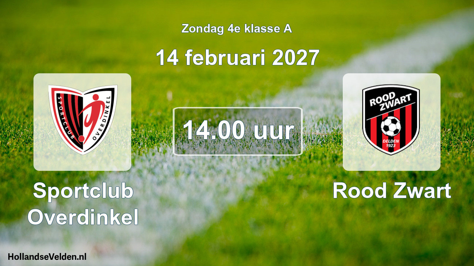 Scheduled Match: Sportclub Overdinkel - Rood Zwart (14 February 2027)