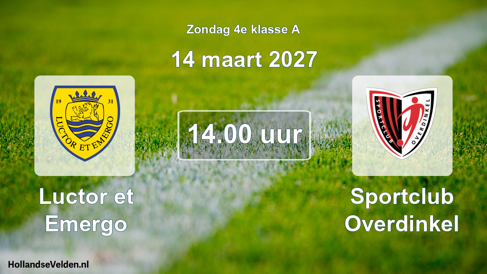 Geplande wedstrijd: Luctor et Emergo - Sportclub Overdinkel (14 maart 2027)