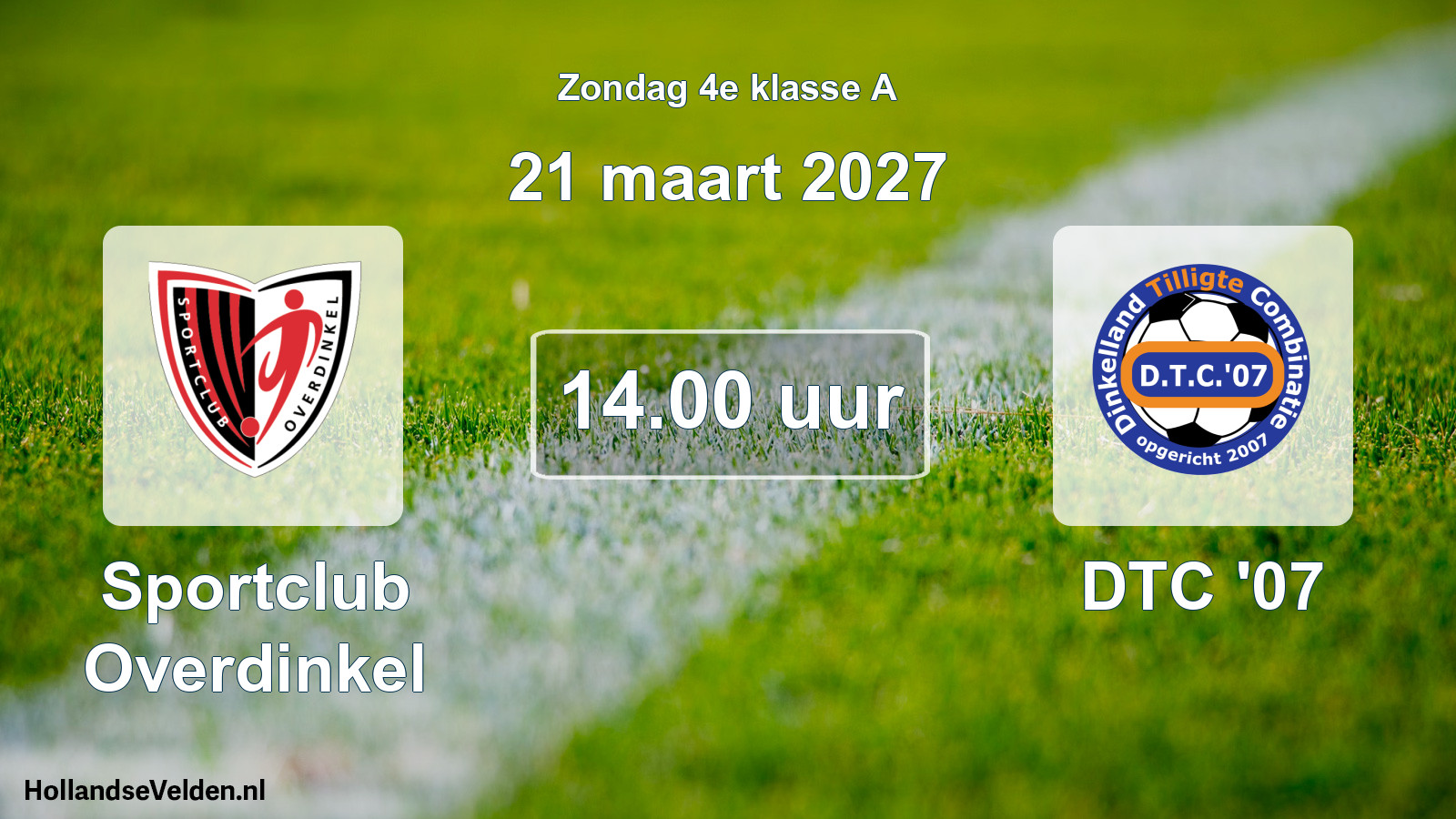 Geplande wedstrijd: Sportclub Overdinkel - DTC '07 (21 maart 2027)