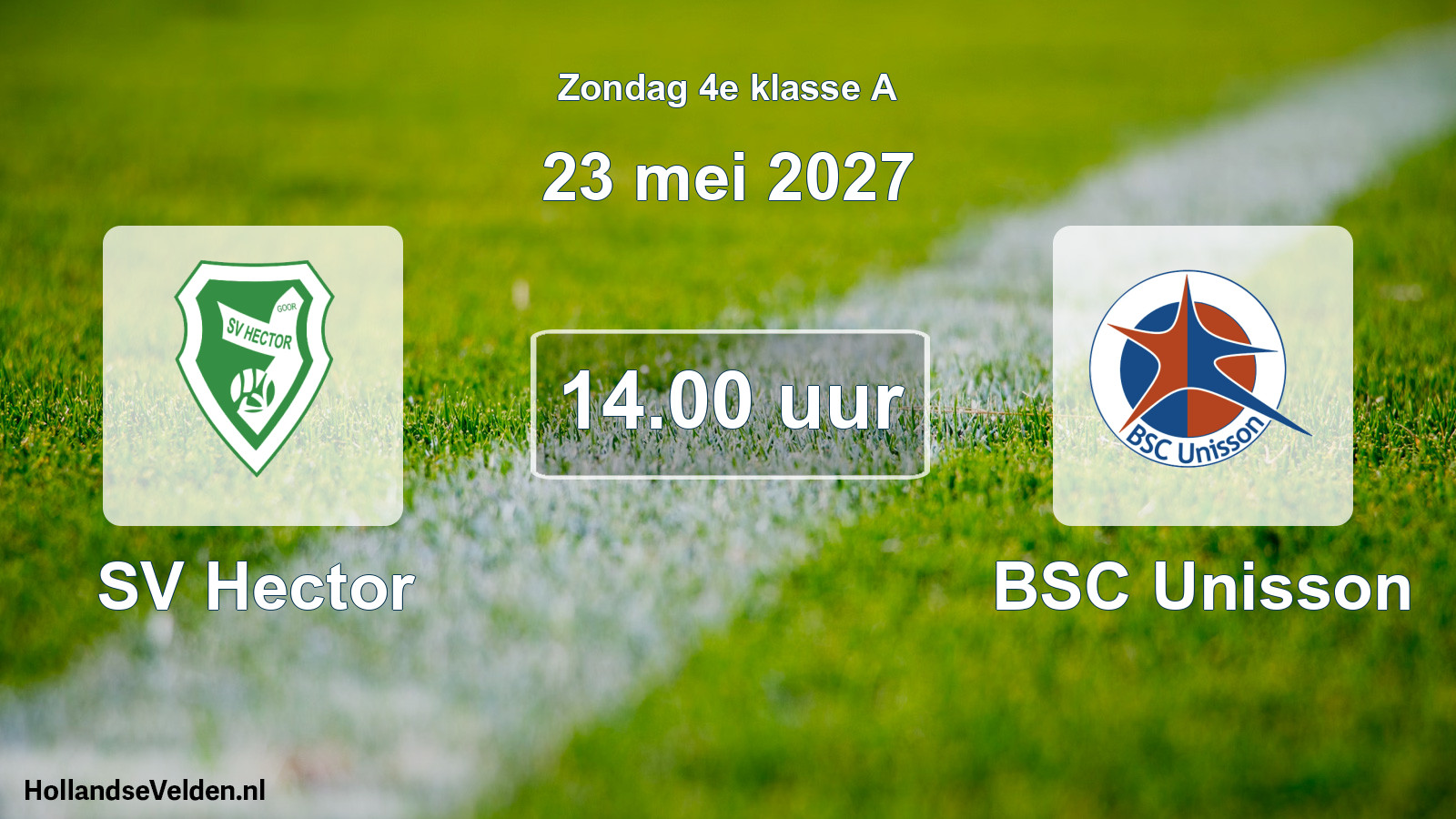 Geplande wedstrijd: SV Hector - BSC Unisson (23 mei 2027)