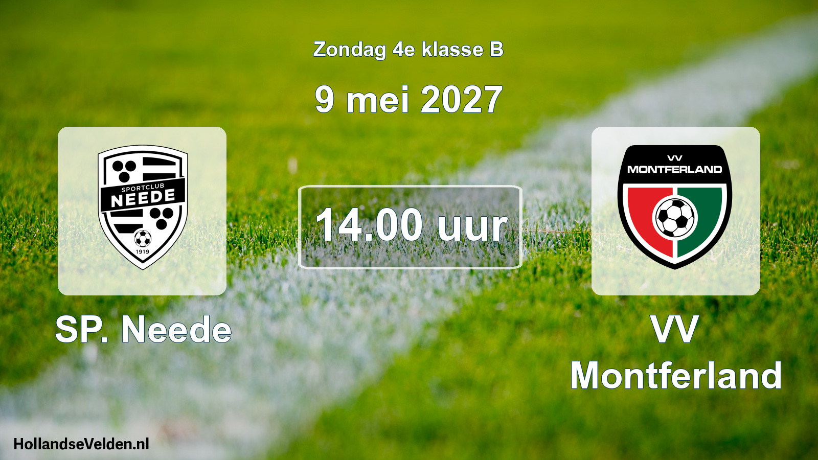 Geplande wedstrijd: SP. Neede - VV Montferland (9 mei 2027)